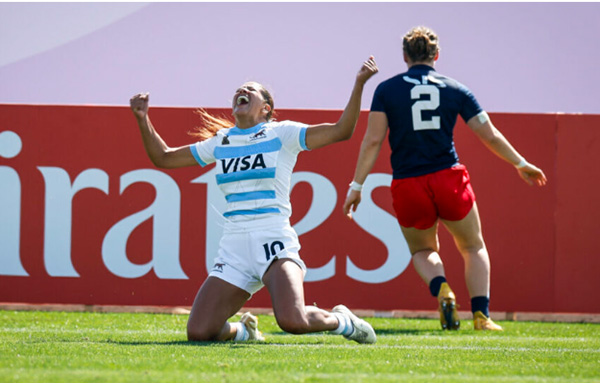 Las Yaguaretés, subcampeonas en el Seven de Dubái