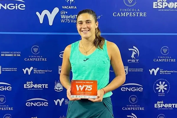 Julia Riera, campeona en el W75 de Vacaria